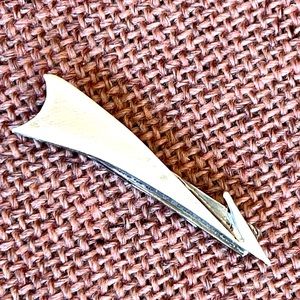 Modernist sterling silver tie pin clip T 2